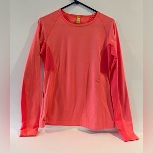Lole Lynn Top Women’s Long Sleeve Fiery Coral Mix Small NWT Base Layer Running